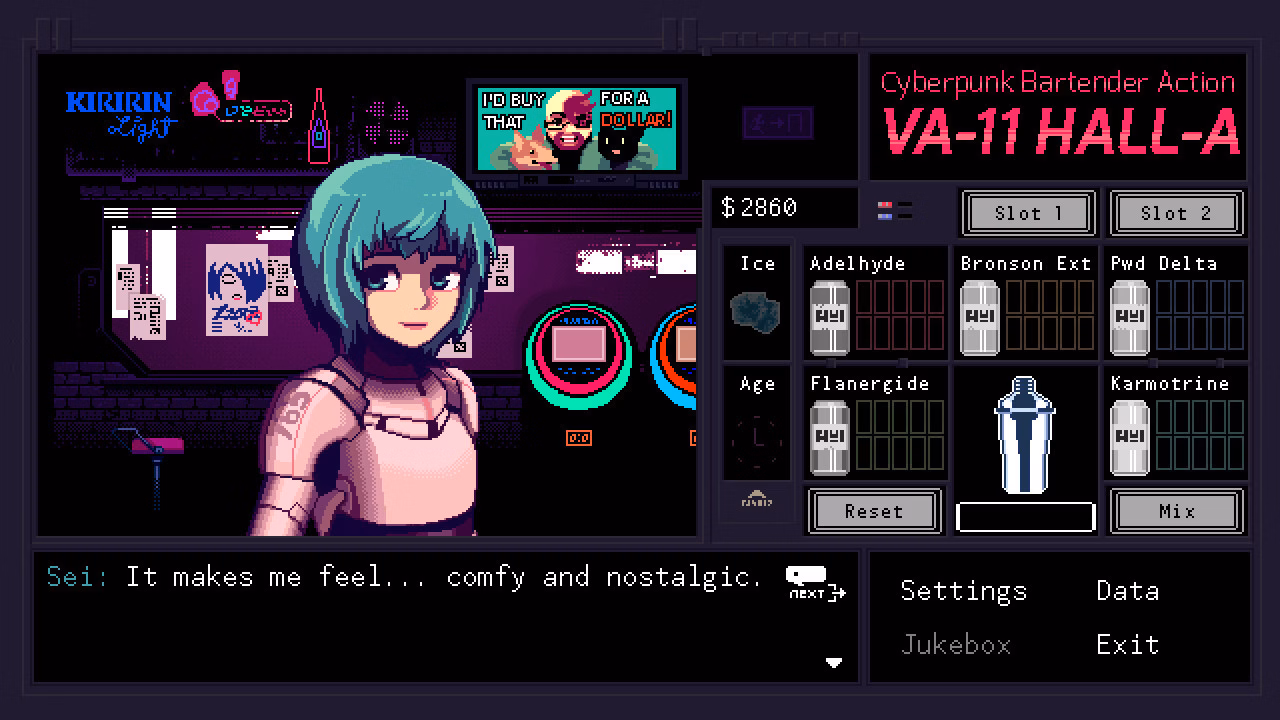 Others Completed VA-11 Hall-A: Cyberpunk Bartender Action [Sukeban Games]