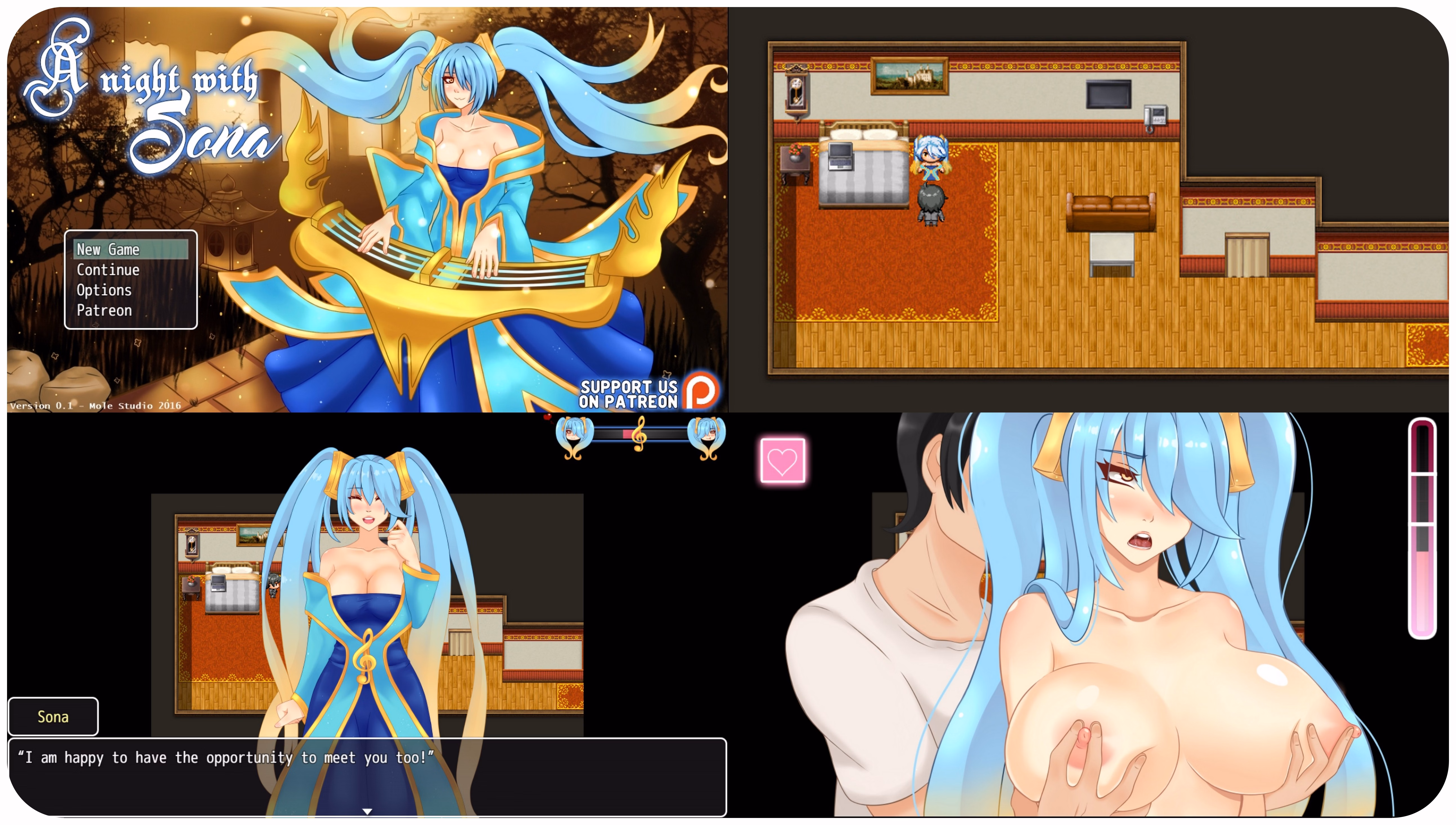 RPGM Abandoned A Night With Sona [v0.1] [Mole Games]