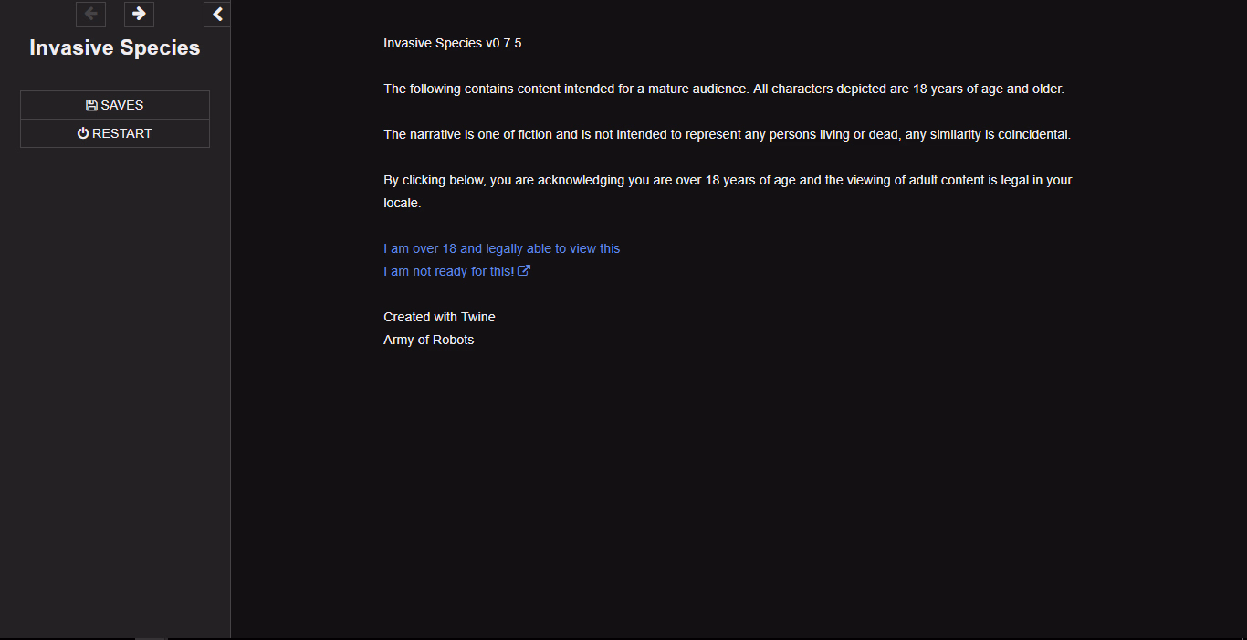 HTML Completed Invasive Species [v1.0.1] [ArmyofRobots] download
