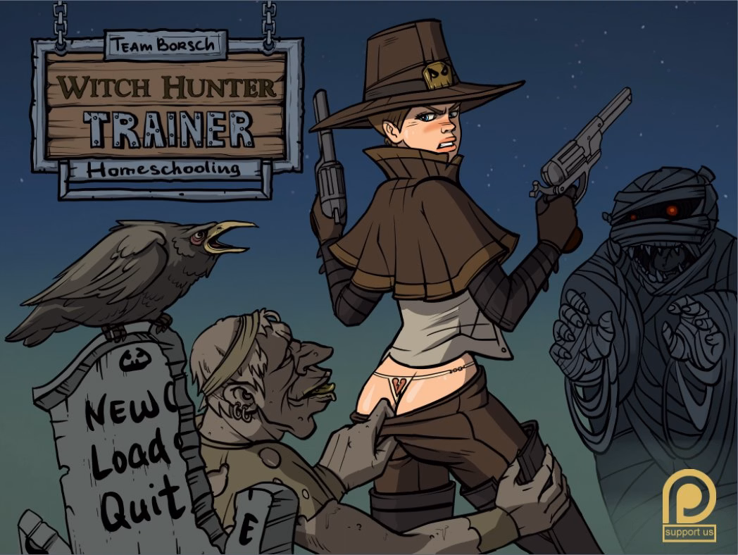 VN Ren'Py Abandoned Witch Hunter Trainer [Winter Special] [Team Borsch]