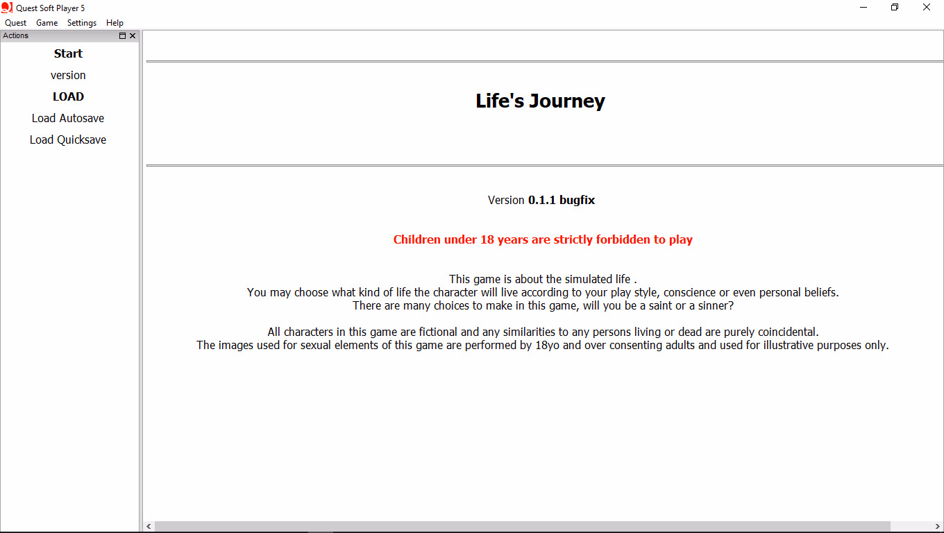QSP Abandoned Life's Journey [v0.2] [Mayt] download