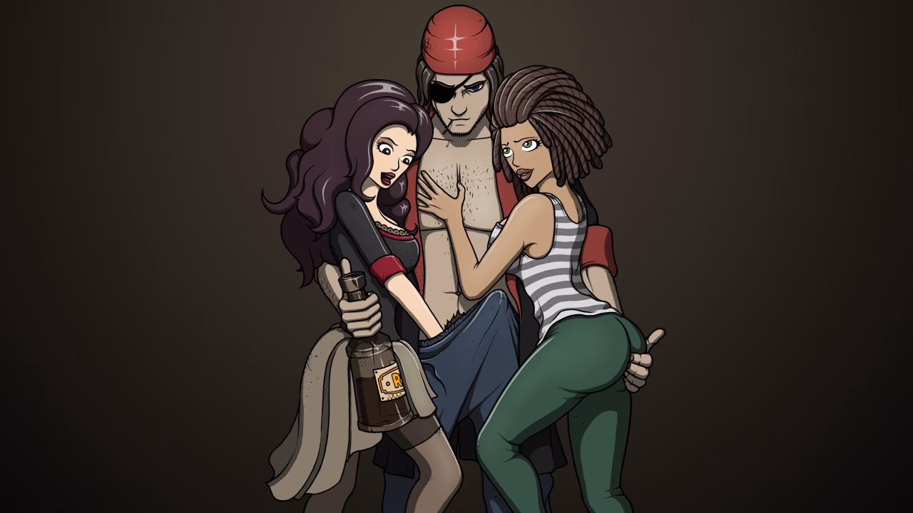 Ren'Py Abandoned Pirates: Golden Tits [Ch.1 v25-1] [Hot Bunny]