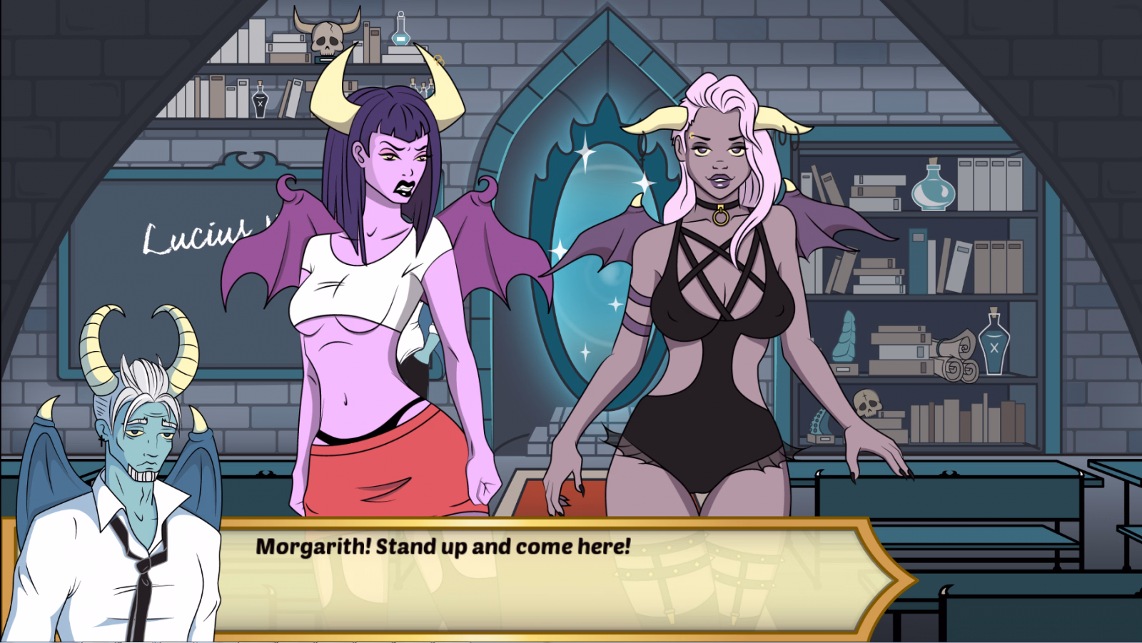 Godot Abandoned High School of Succubus [v1.79] [Two succubi]