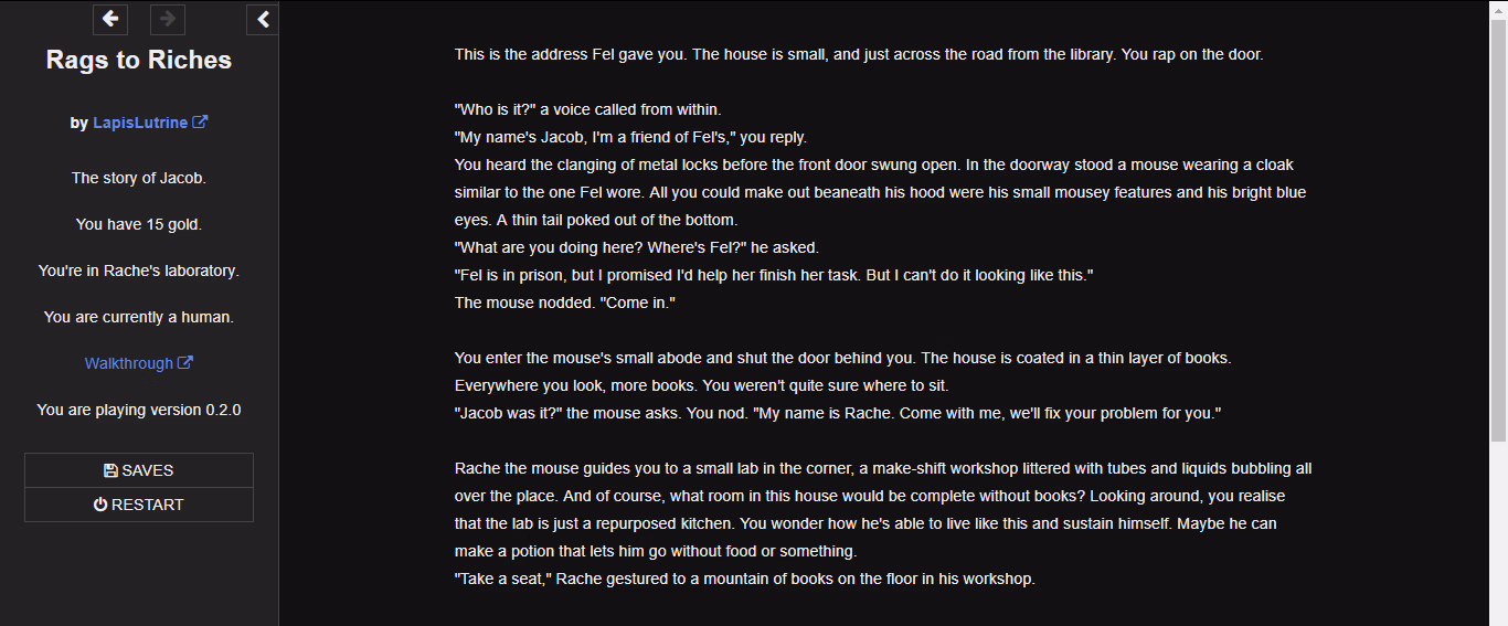 HTML Abandoned Rags to Riches [v0.4.0] [LapisLutrine]