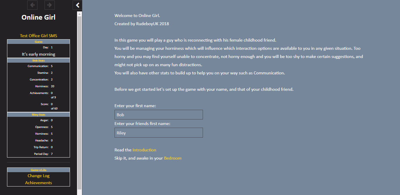 HTML Completed Online Girl [v1.0] [rudeboyuk]