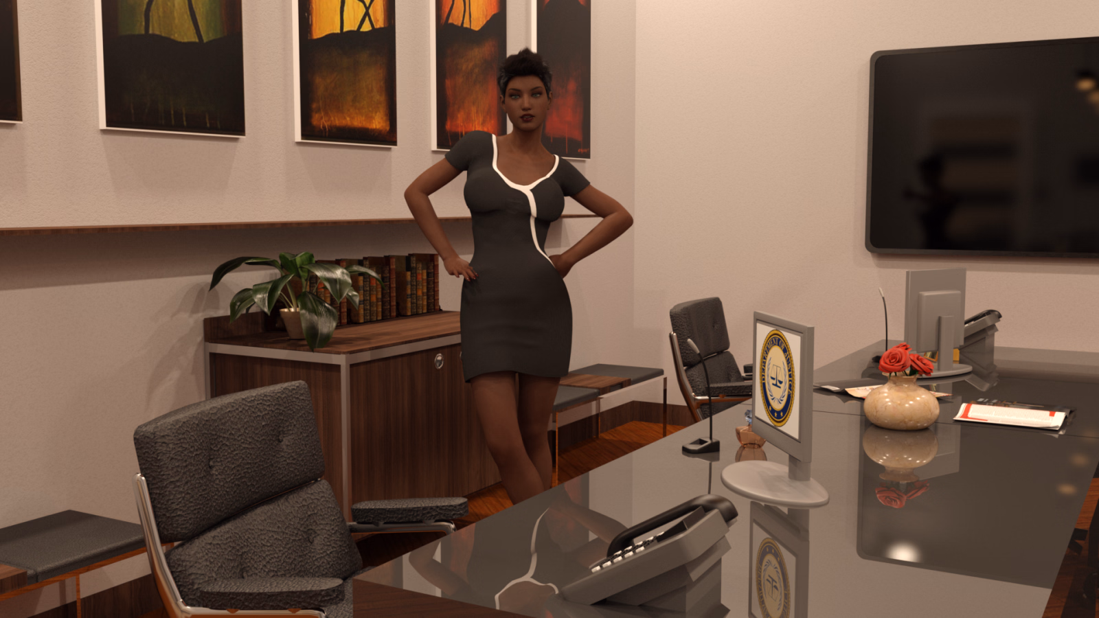 VN Ren'Py Abandoned Office Seduction [v0.5b Final] [tremmiGames]