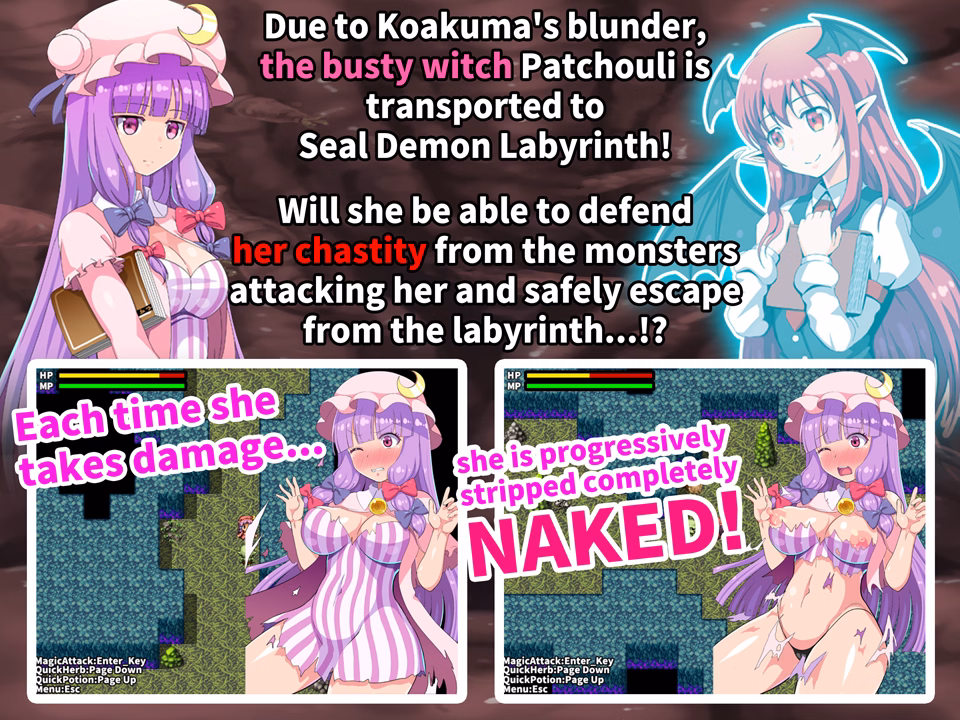 RPGM Completed Interspecies Sex Labyrinth & The Lewd Busty Witch ~Until Patchouli Becomes A Seedbed~ [Kleitos]