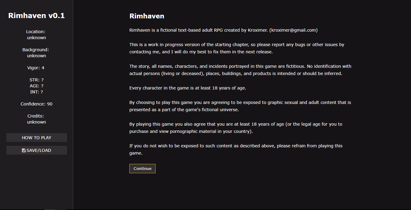 HTML Abandoned Rimhaven [v0.4] [Kroximer]