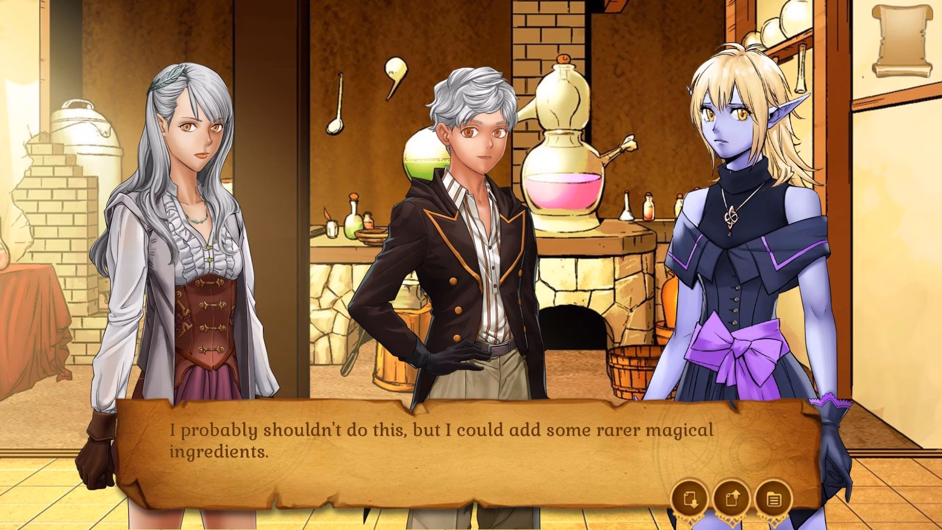 VN Ren'Py Completed Amber's Magic Shop [Winter Wolves]