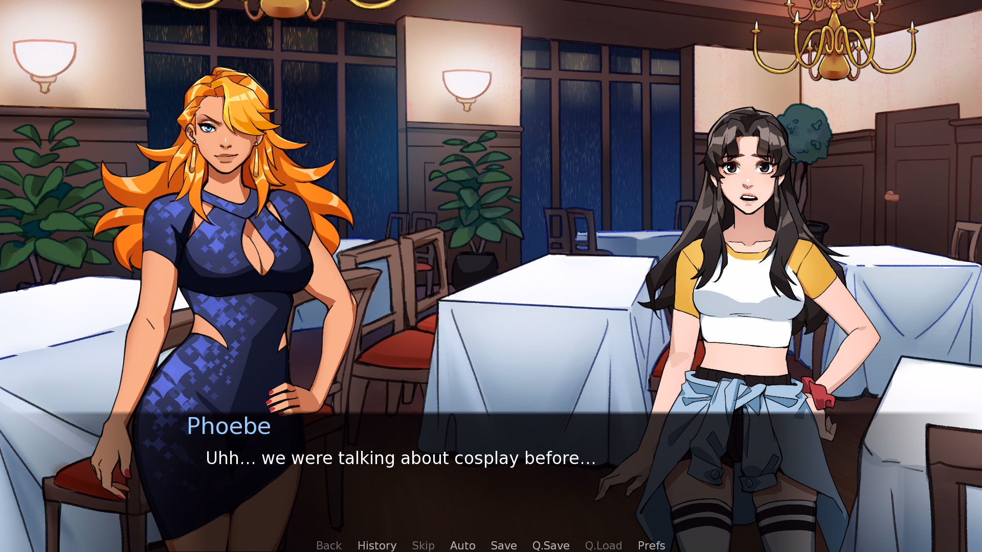 VN Ren'Py Completed Side-Quest: A Date with Phoebe! [Beta] [Cuddle Pit]