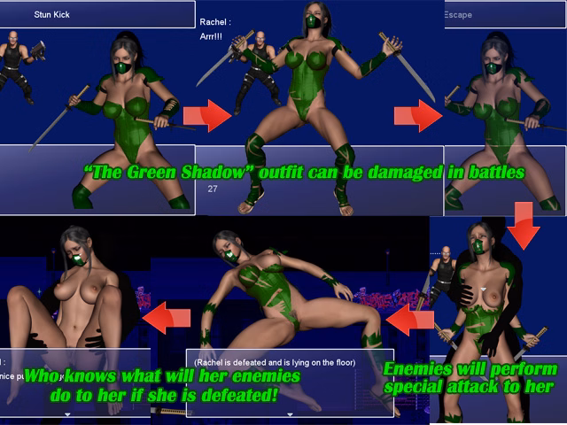 RPGM Completed Masked Superheroine : The Green Shadow Rachel [Combin Ation]