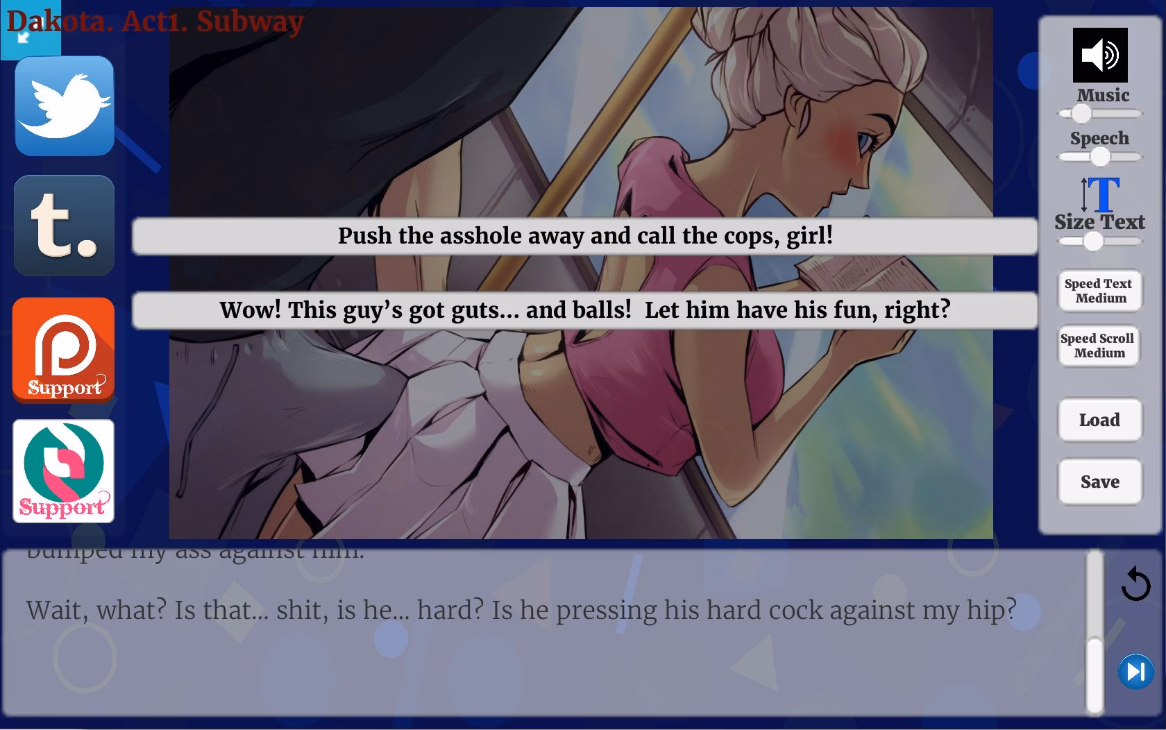 VN Unity Abandoned Dakota: The Subway [Act 1] [Darkwoodtales]