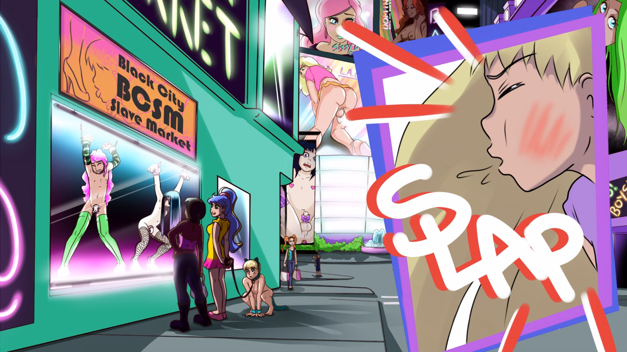 VN Ren'Py Abandoned Sissy Trainer: Welcome to Black City [Demo] [ChaoticNaughty]