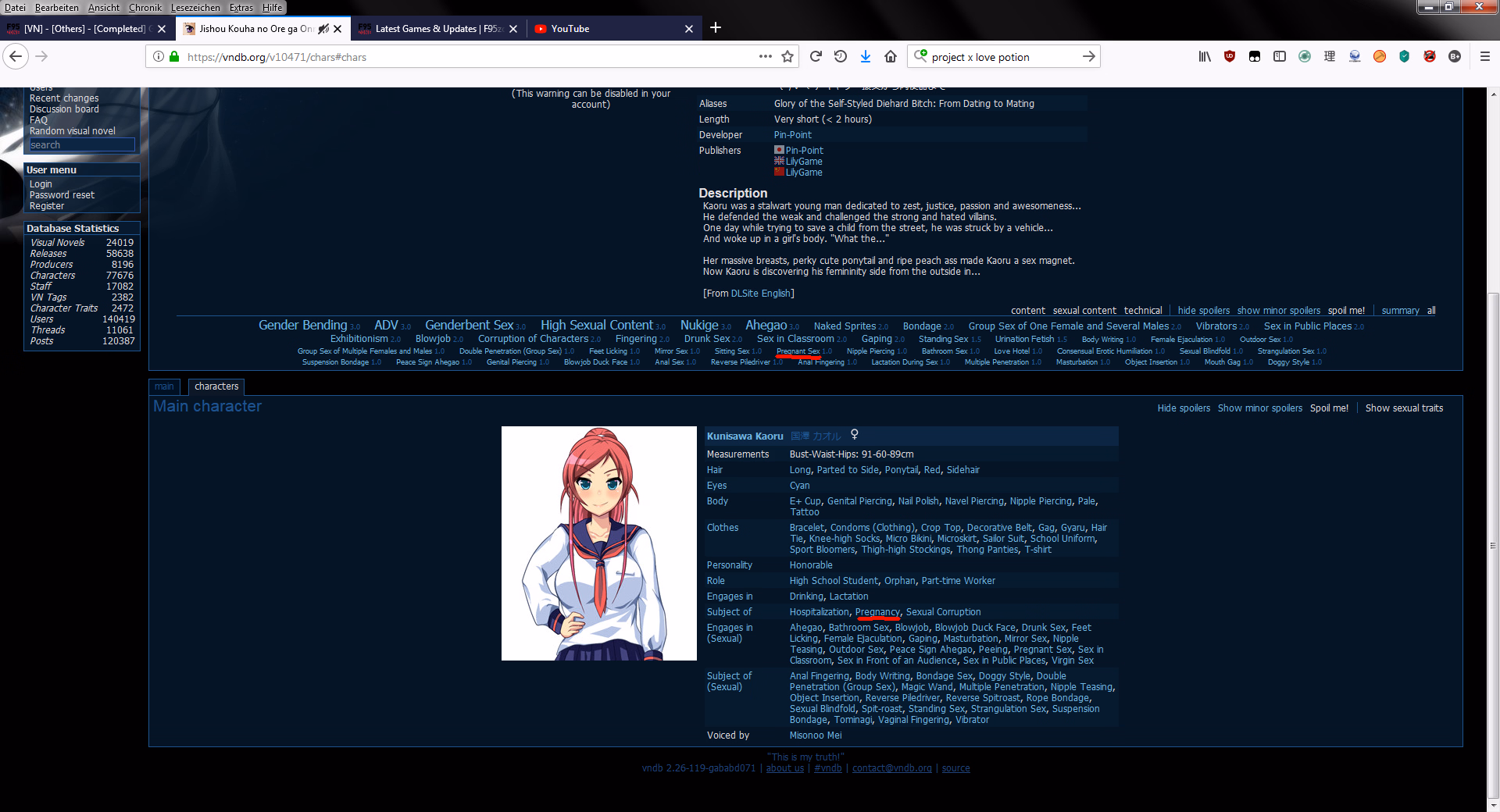 VN Others Completed Glory of the Self-Styled Diehard girl [Pin-Point]