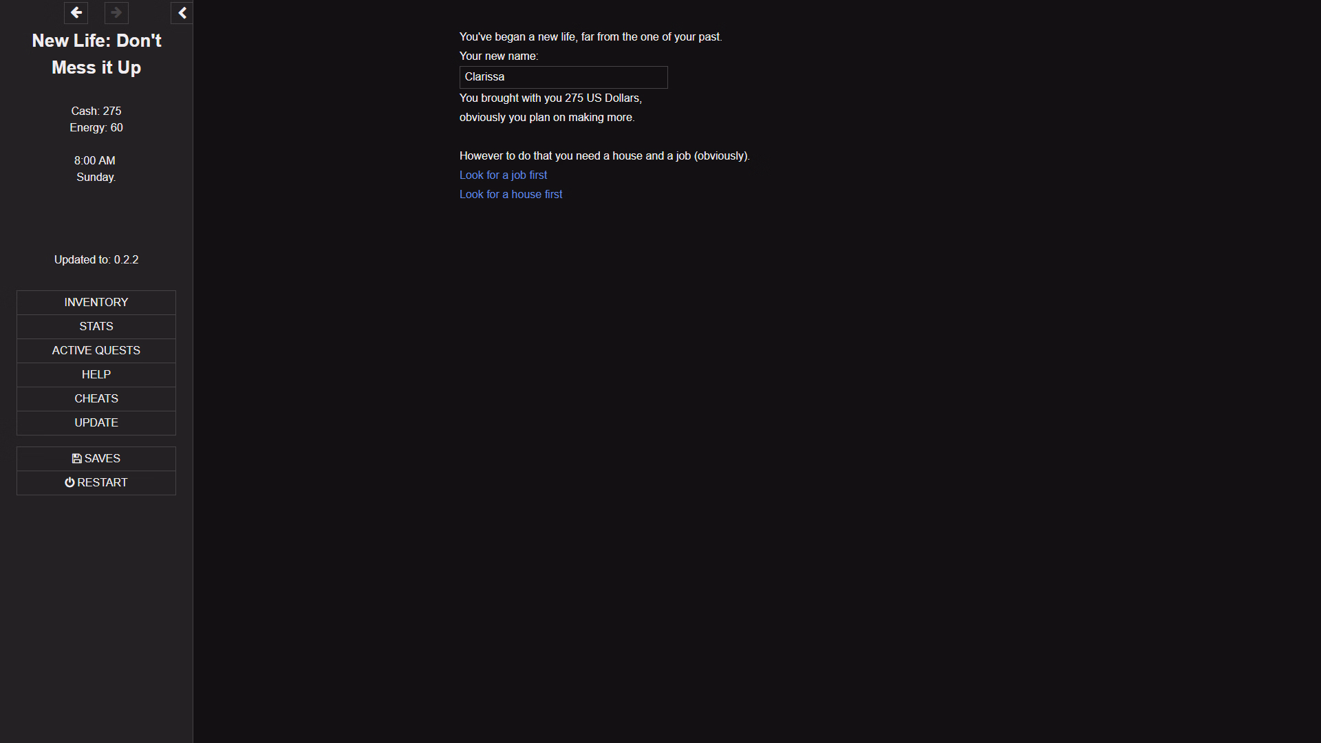HTML Abandoned New Life - Don't Mess it Up [v0.3.1] [Bpy]