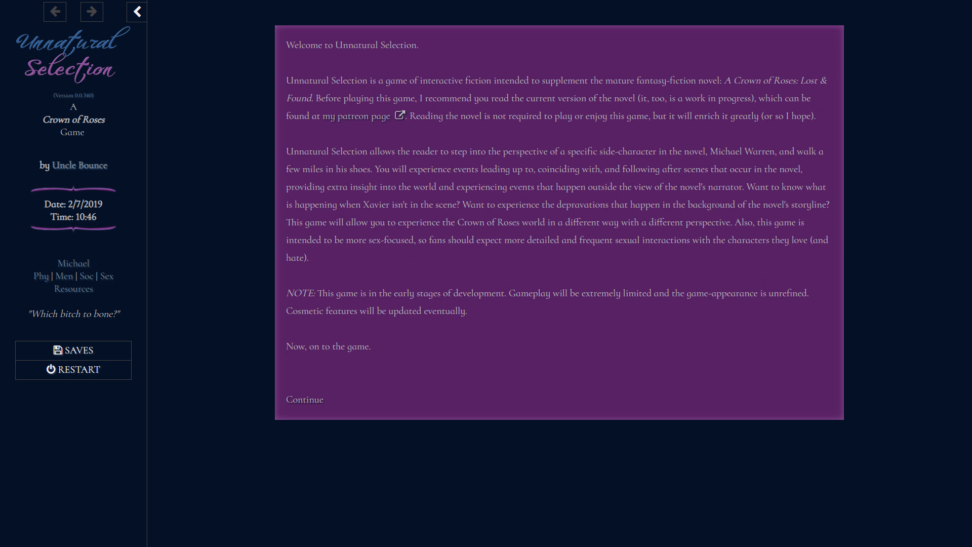 HTML Abandoned Unnatural Selection [v0.0.410 Public] [Uncle Bounce]