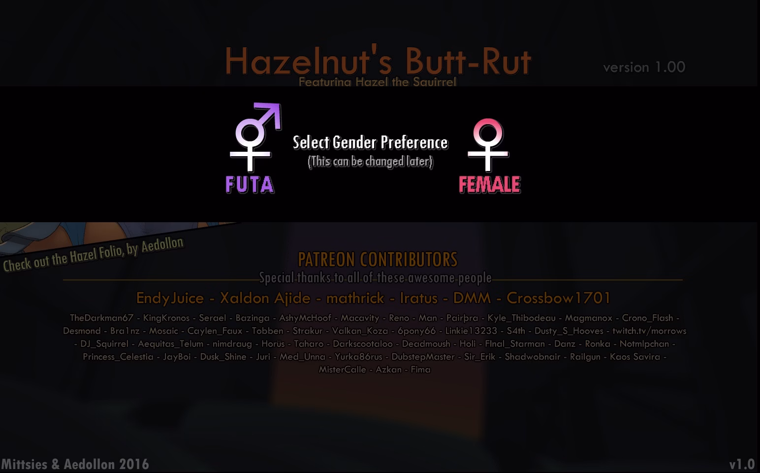 Flash Completed Hazelnut's Butt-Rut [v1.0] [Mittsies]