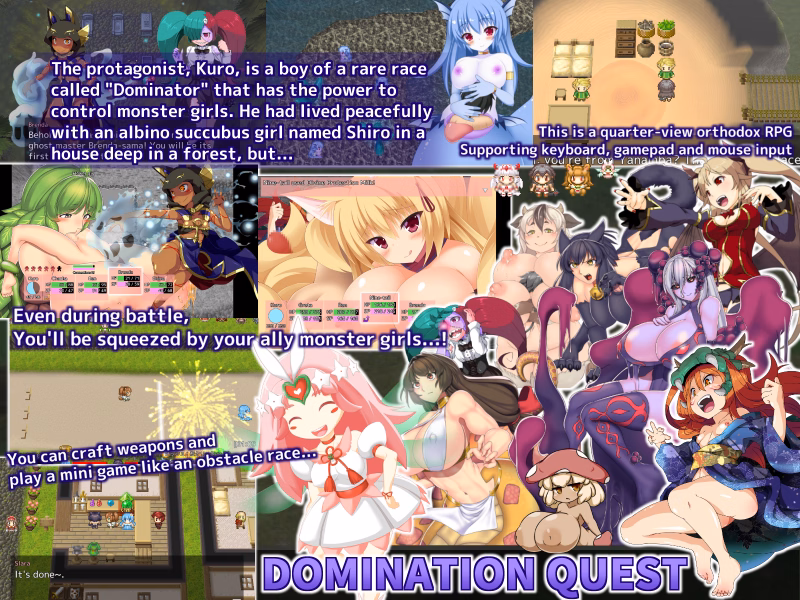 Unity Completed Domination Quest -Kuro & the Naughty Monster Girls- [P1 v1.78 P2 v2.48] [Kokage no Izumi]