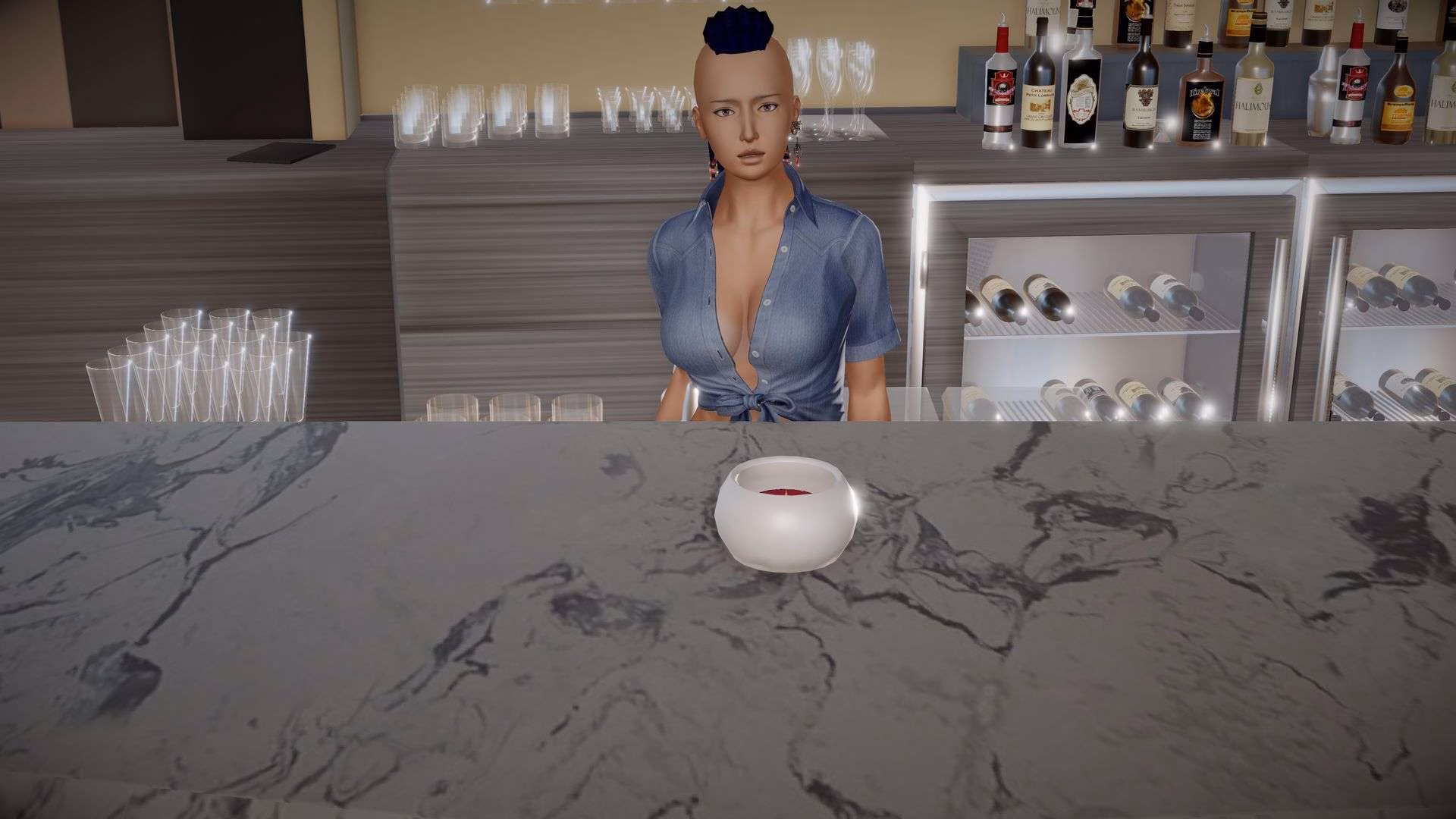 VN Ren'Py Abandoned Hot Kitty BAR [v0.7] [Jester555]