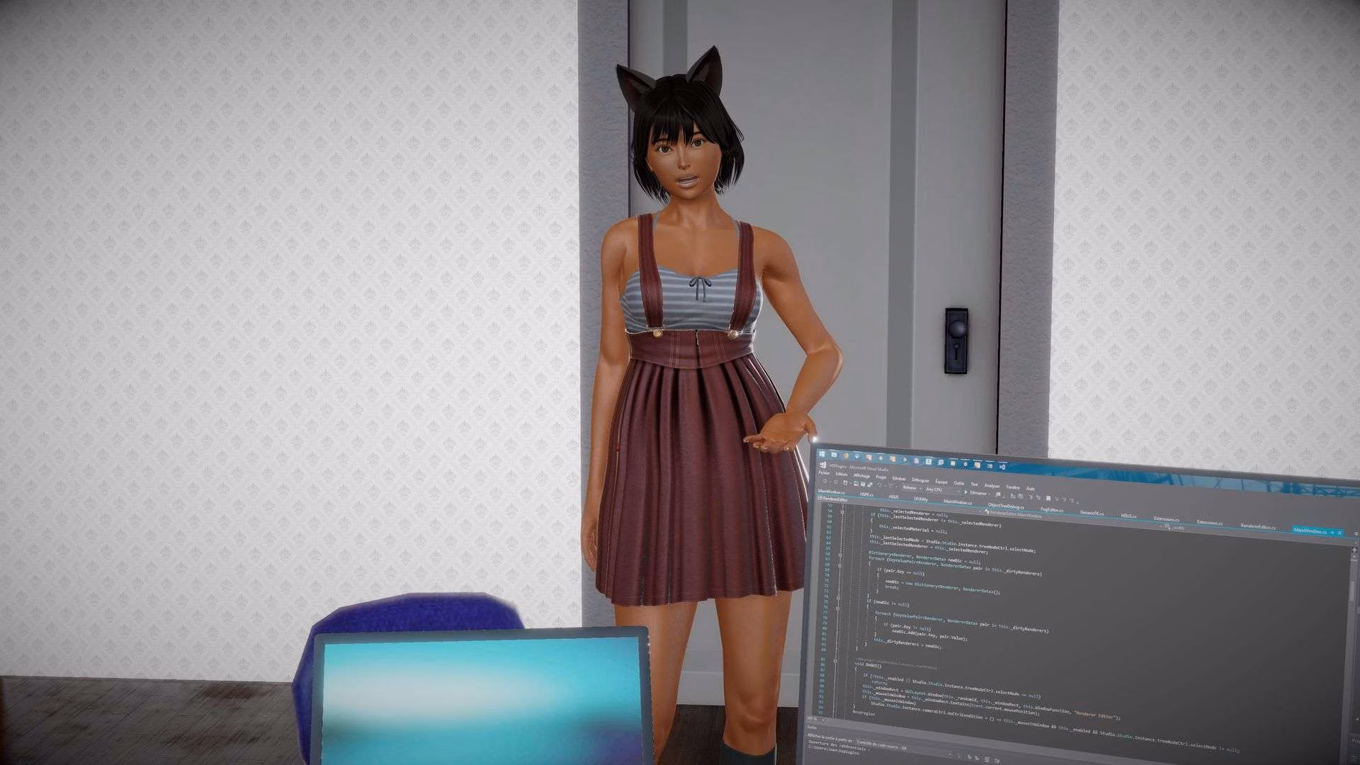 VN Ren'Py Abandoned Hot Kitty BAR [v0.7] [Jester555]
