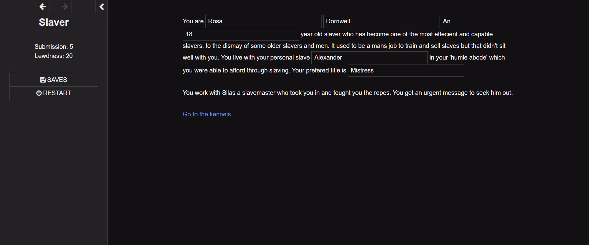 HTML Abandoned Slaver [v0.1] [meesteres]
