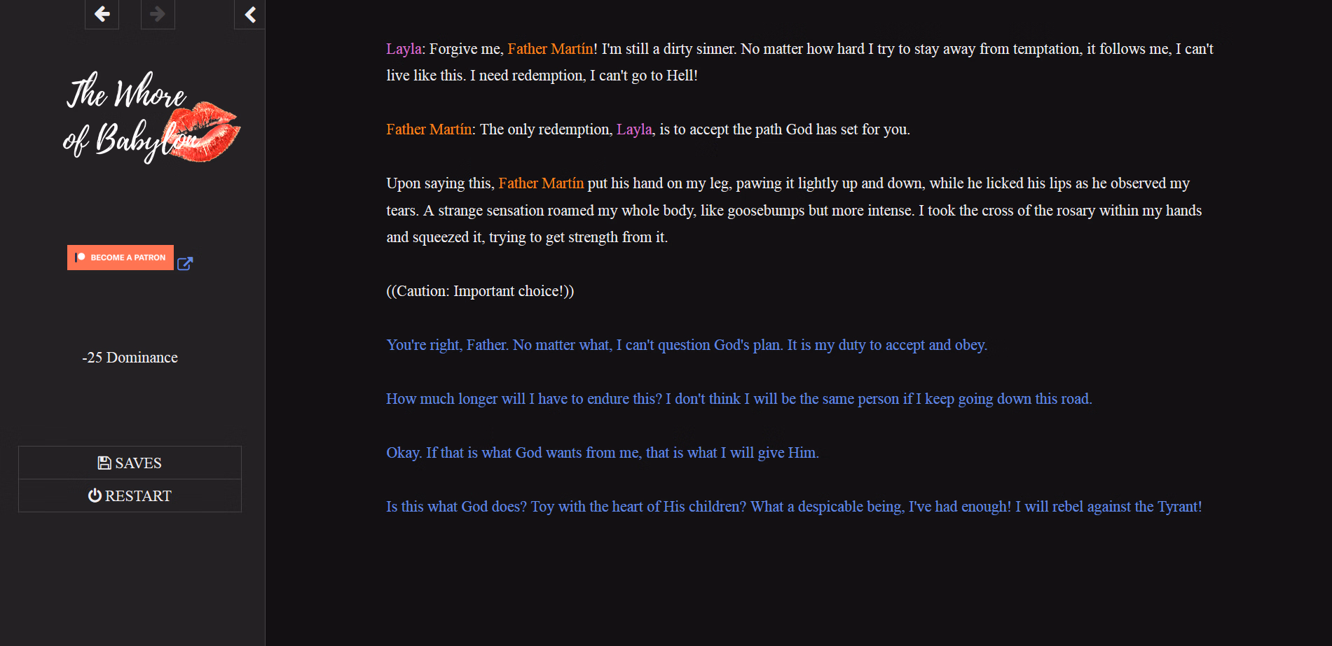 HTML The Whore of Babylon [v2024-12-19 Hotfix] [Kitty and the Lord]