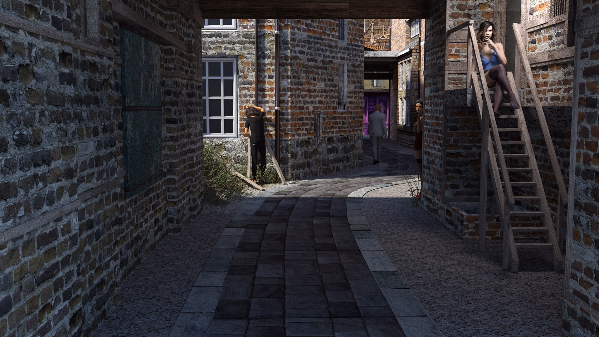VN Ren'Py Completed Hustle Town [Complete] [Mickydoo]