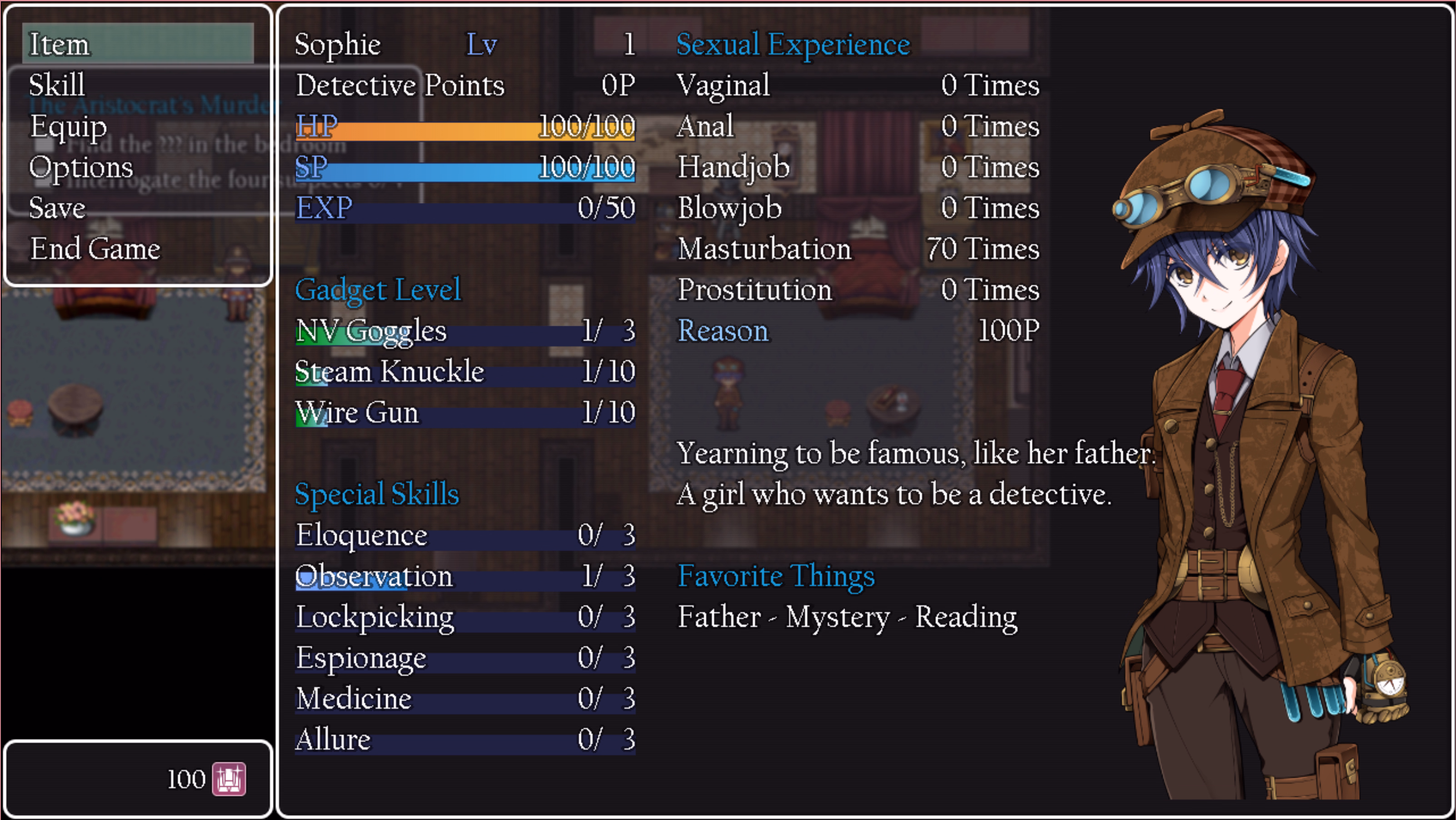 RPGM Completed Detective Girl of the Steam City [v2.01] [Clymenia/Kagura Games]