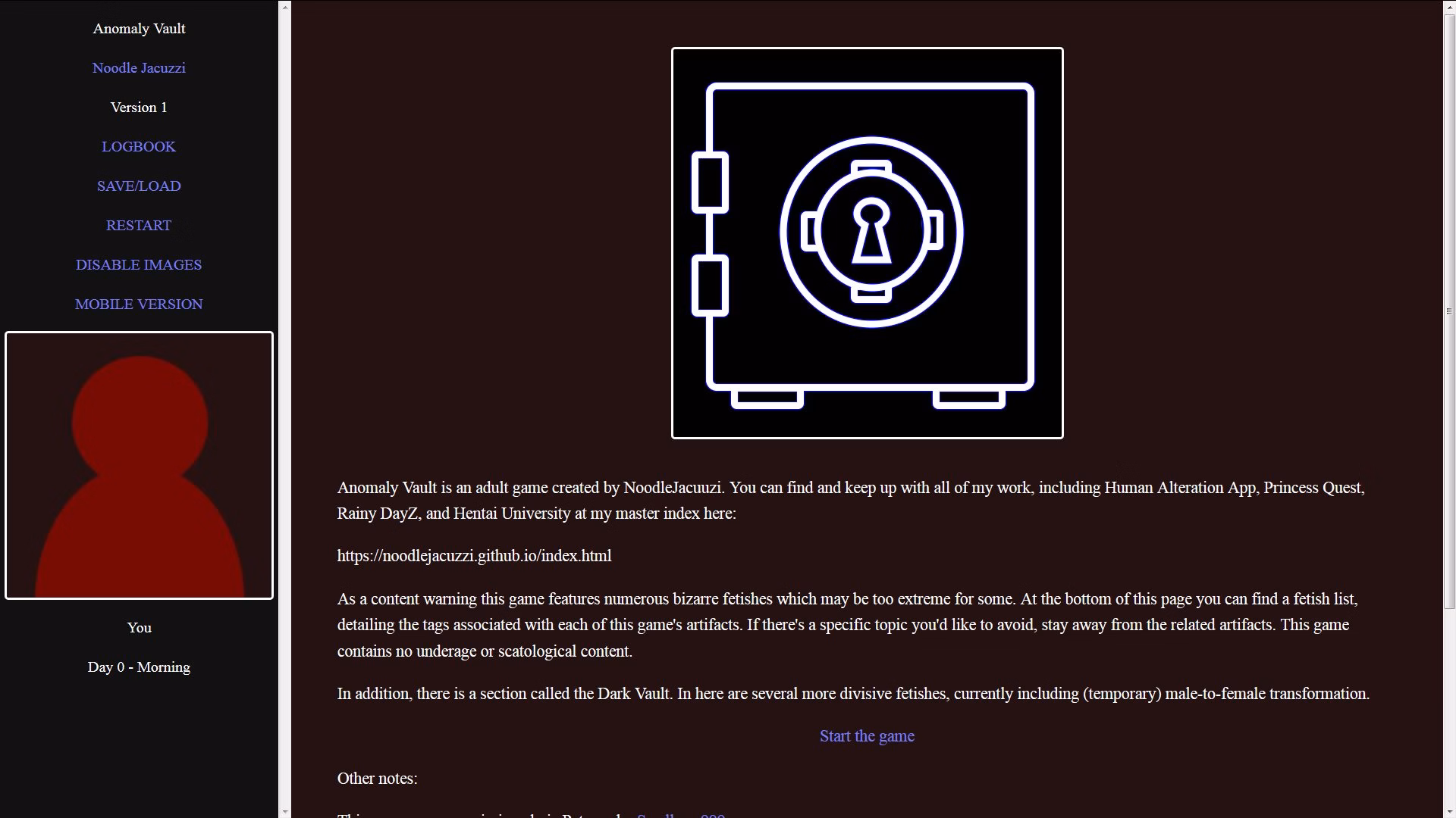 HTML Completed Anomaly Vault [v11] [NoodleJacuzzi]