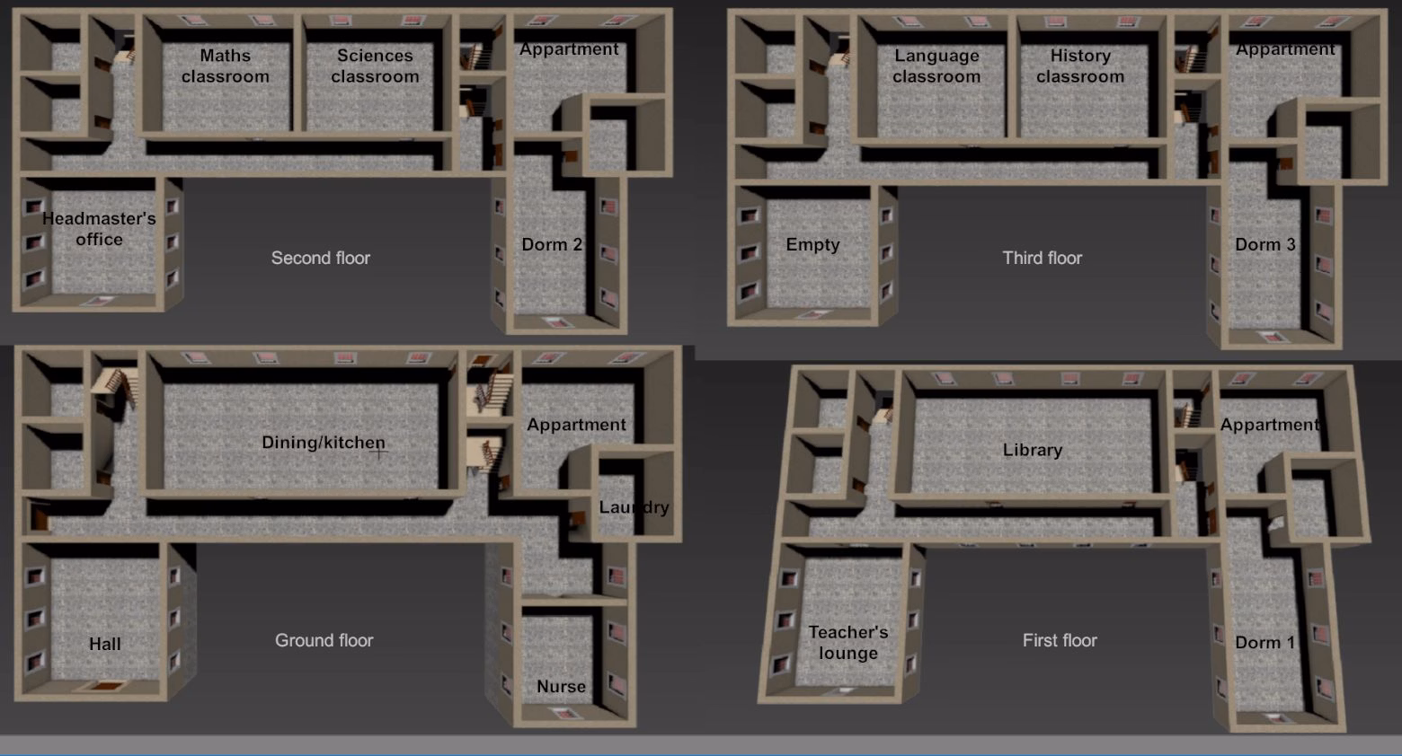 Unity Abandoned Creek Manor School [v0.1 Beta] [CoolRaider]