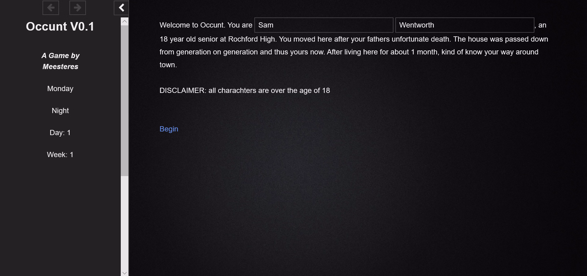 HTML Abandoned Occunt [v0.1 HotFix] [Meesteres]