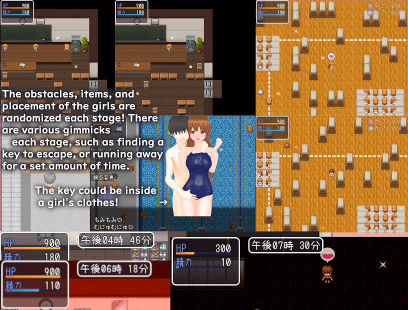 RPGM Completed Escape from the Masochistic Male Bullying Classroom [Final] [Lights,Camera,Action]