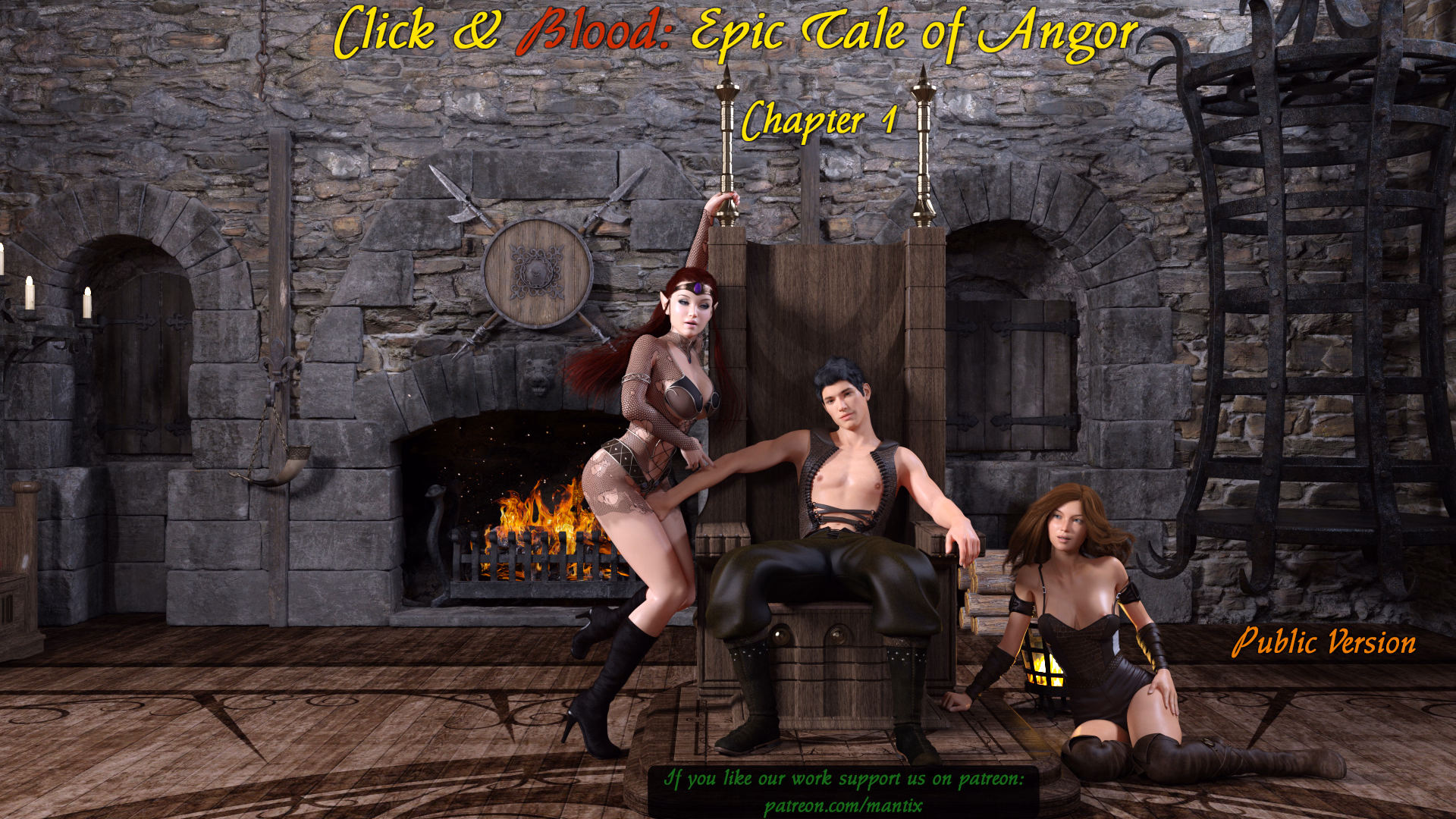 VN Ren'Py Abandoned Click & Blood: Epic Tale of Angor [Ch. 1] [MANTIX] download