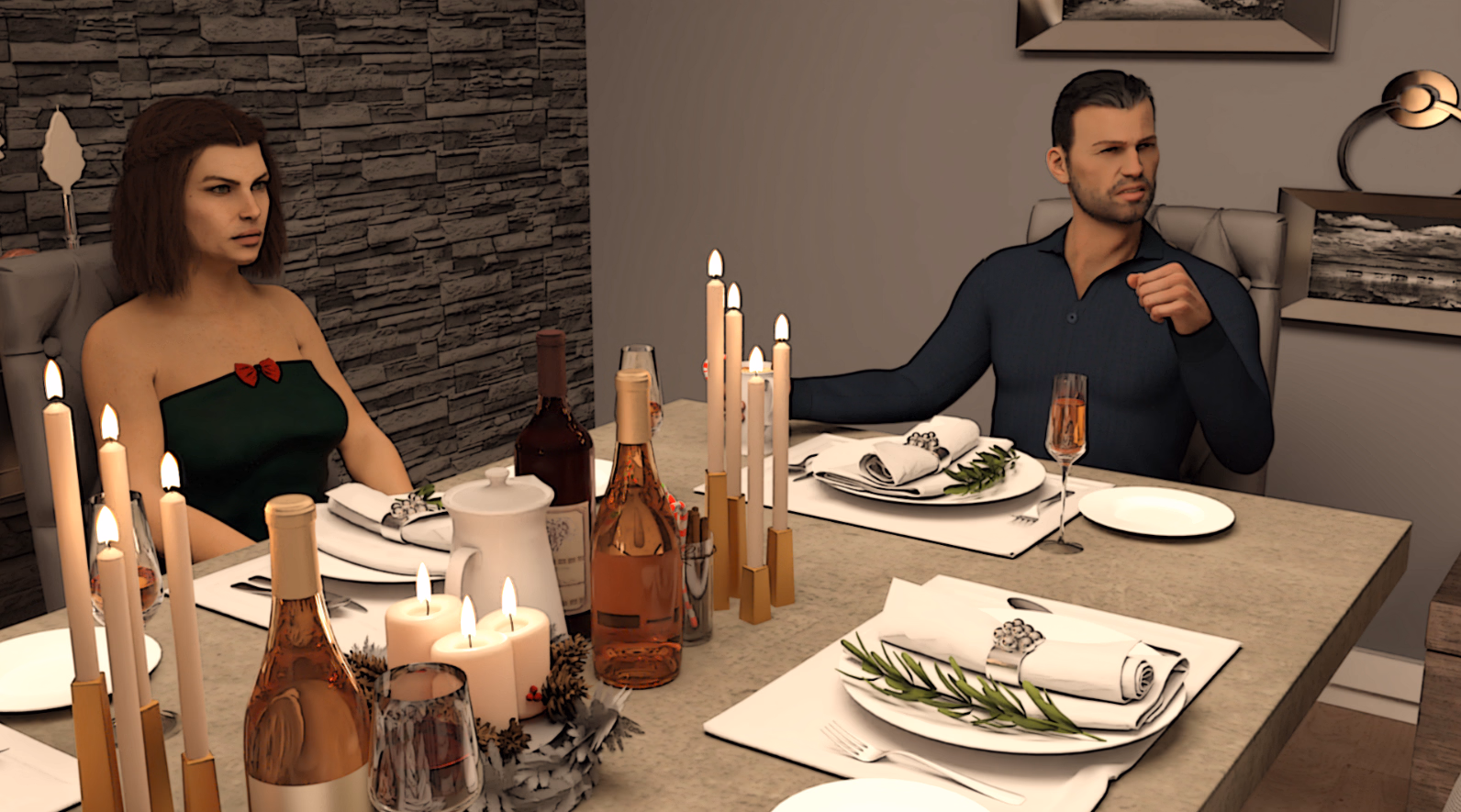 VN Ren'Py Completed Inevitable Relations: X-Mas Special [v1.0] [KinneyX23]