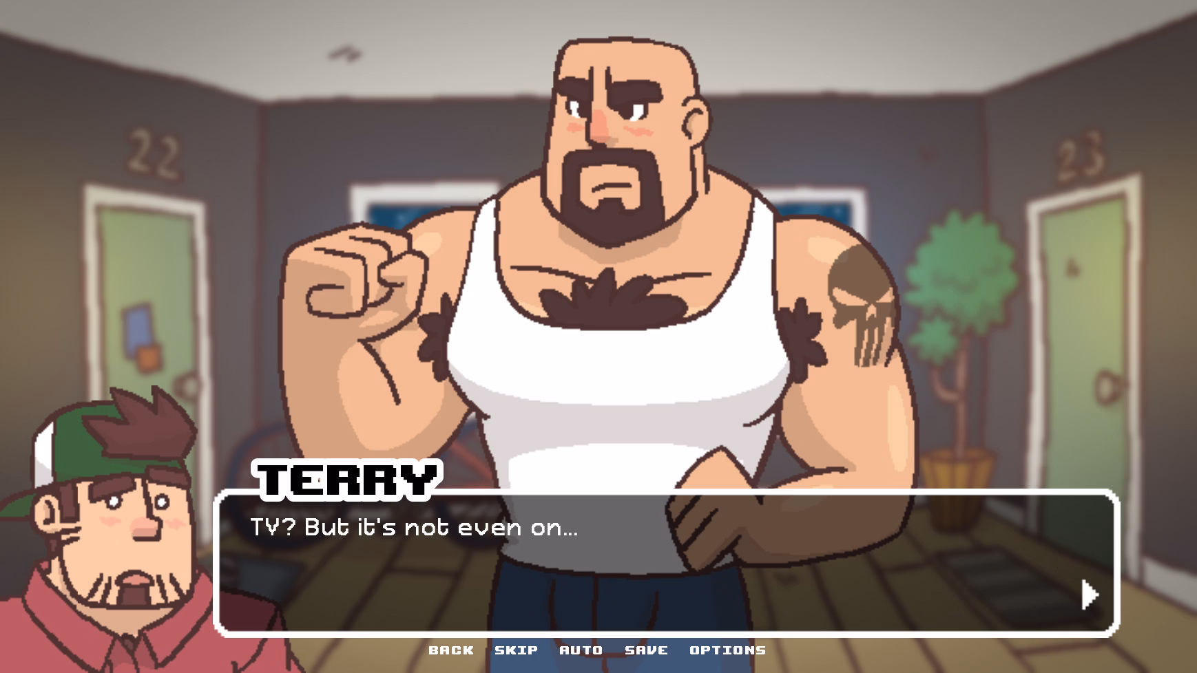 VN Ren'Py Terry and the Cold Pizza [v0.2.3 Demo] [Grizzly Gamer Studio]