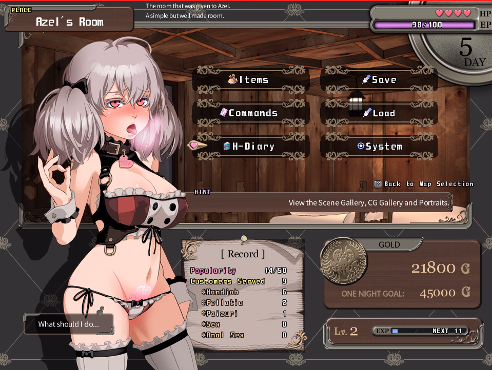Wolf RPG Completed Lust Brand Prostitute - Branded Azel [Final] [Black Train]