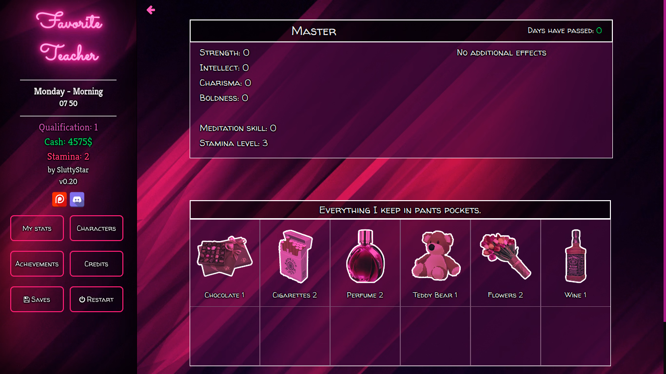 HTML Favorite Teacher [v1.77] [SluttyStar]