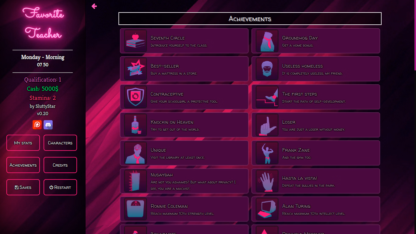 HTML Favorite Teacher [v1.77] [SluttyStar]