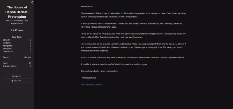 HTML The House of Hellish Harlots [v0.047] [Many-Eyed Hydra]