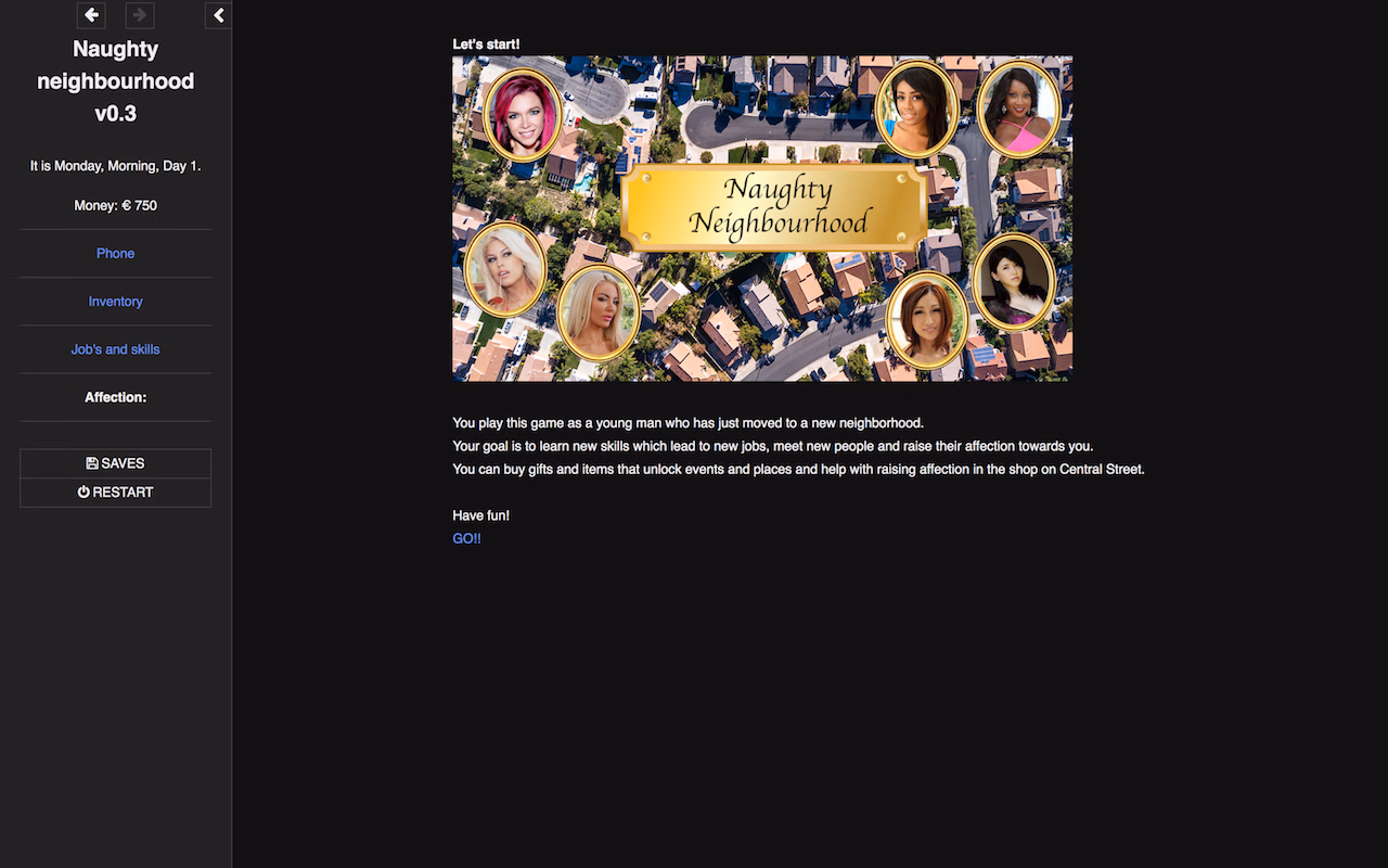 HTML Abandoned Naughty Neighbourhood [Build 7][Drmmrt]