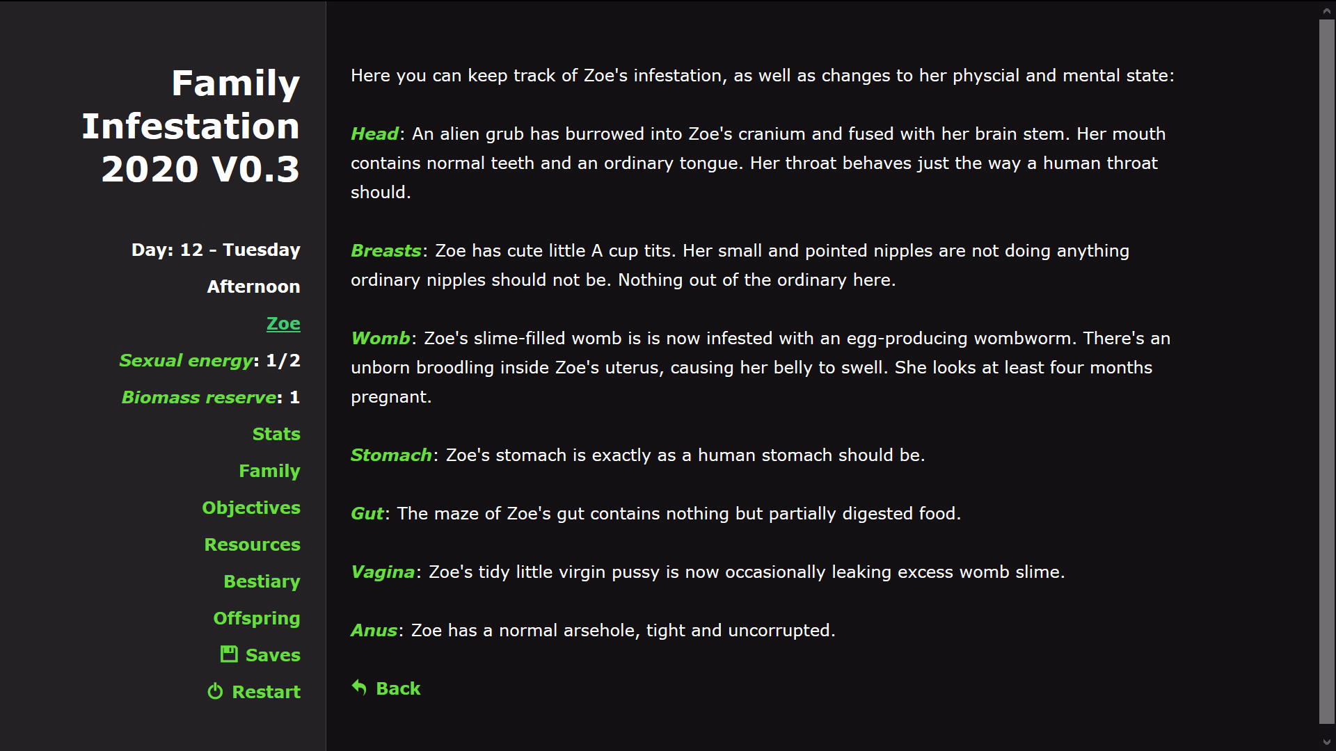 HTML Abandoned Family Infestation [v0.3.4] [Pizznazz]