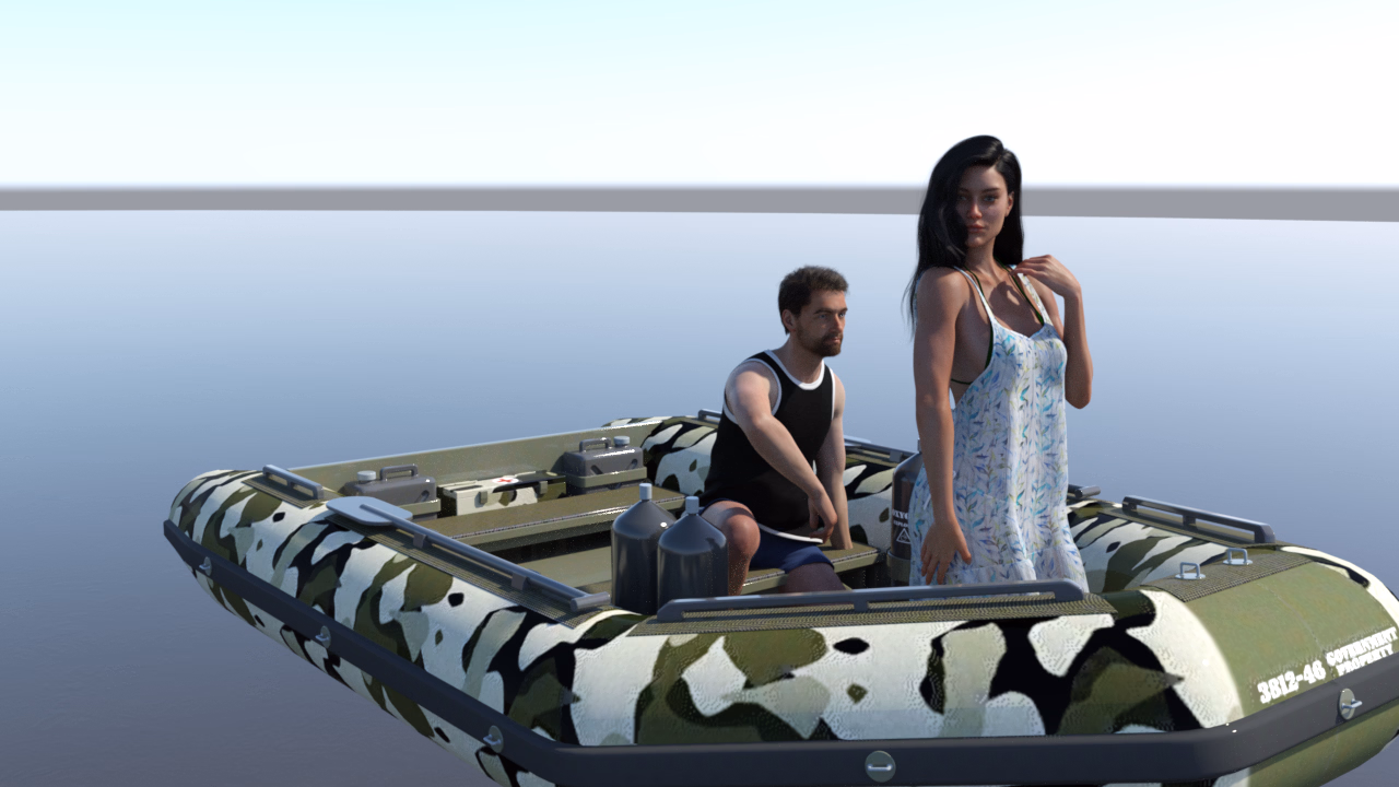 VN Ren'Py Abandoned Castaway With My Girlfriend [v1.0] [Xhingau]