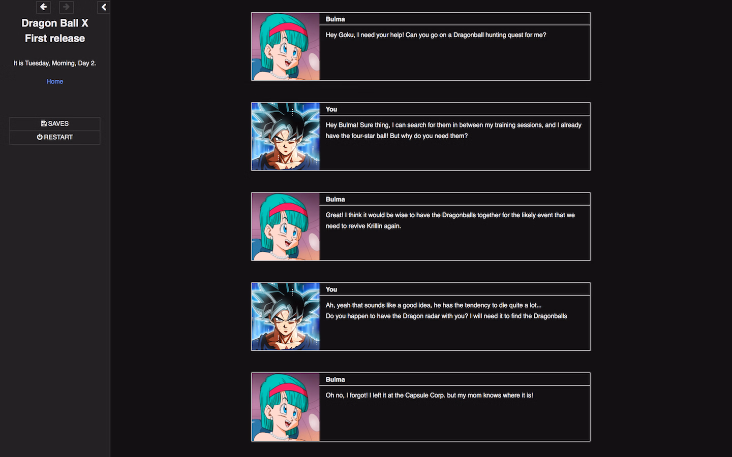 HTML Abandoned Dragon Ball X [v3] [Drmmrt]