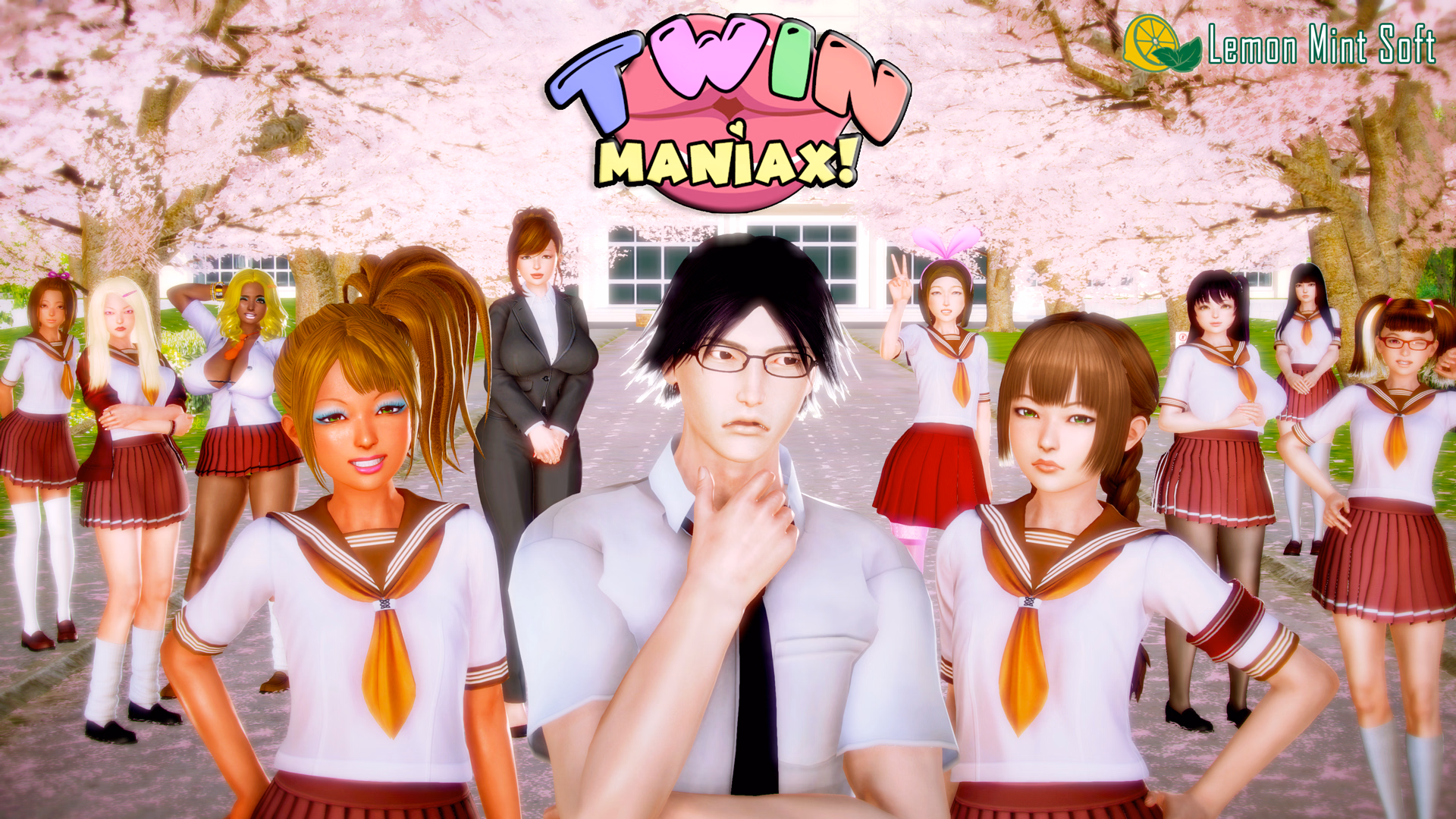 VN Ren'Py Abandoned Twin Maniax! [v0.07] [Lemon Mint Soft]