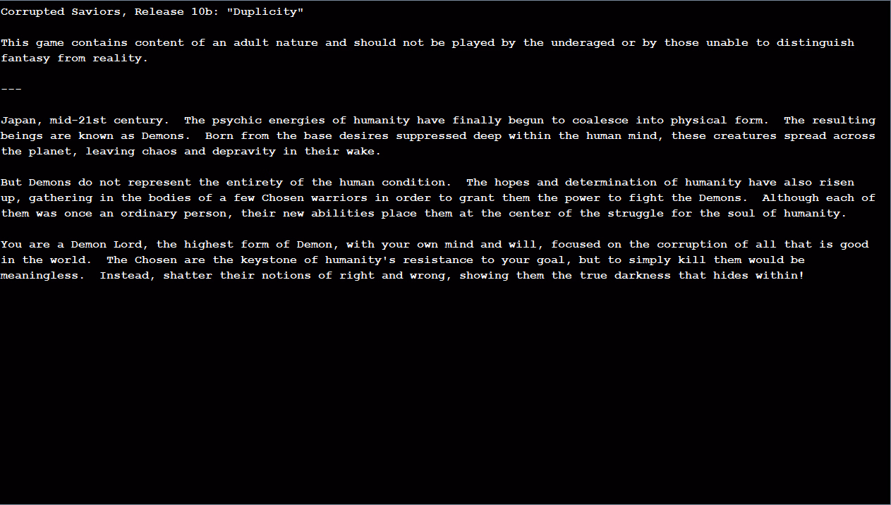 Java Completed Corrupted Saviors [Release v1.0] [CSDev]