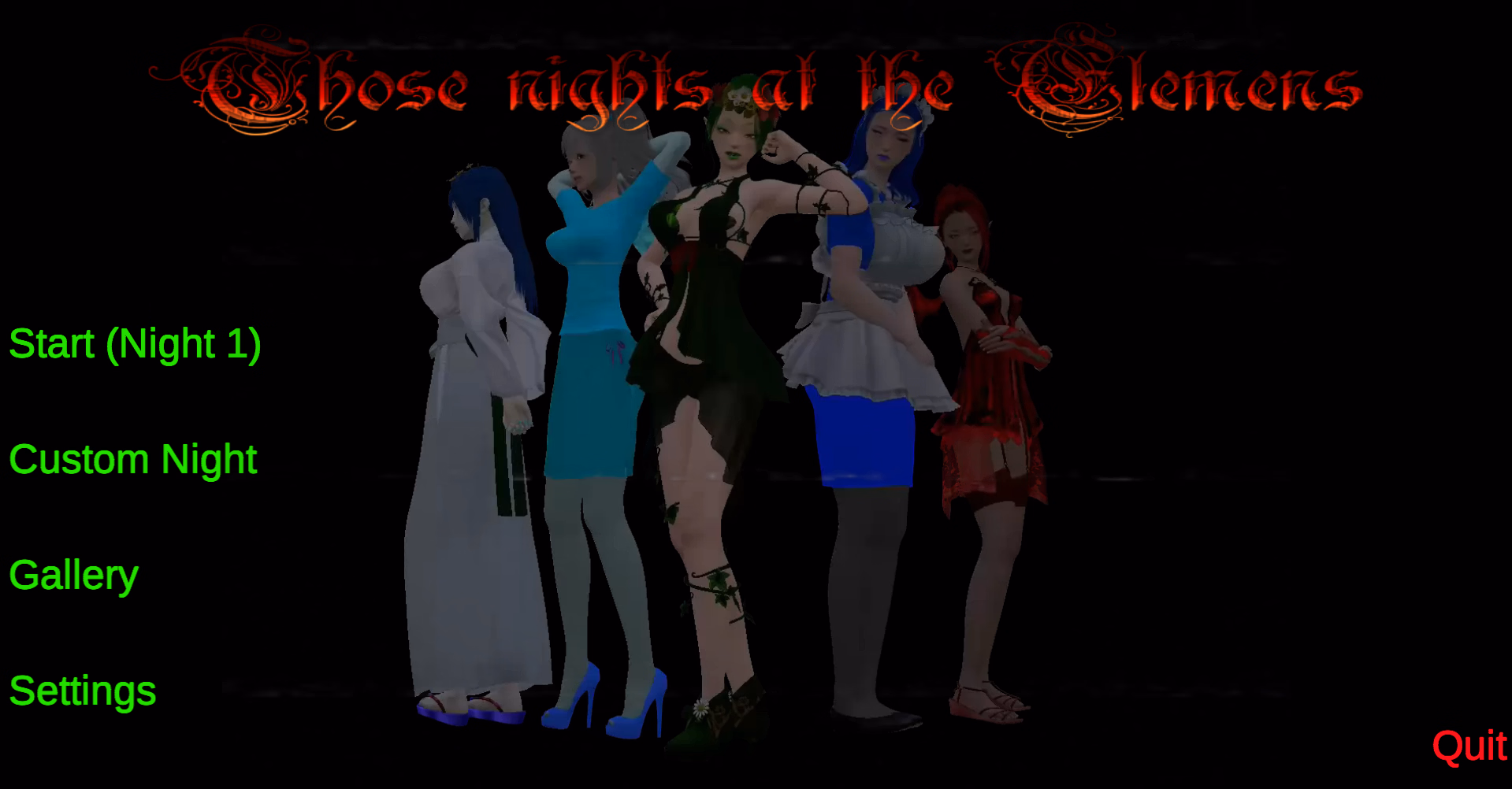 Unity Abandoned Night at the Elemens [v0.7d] [Eatme123]