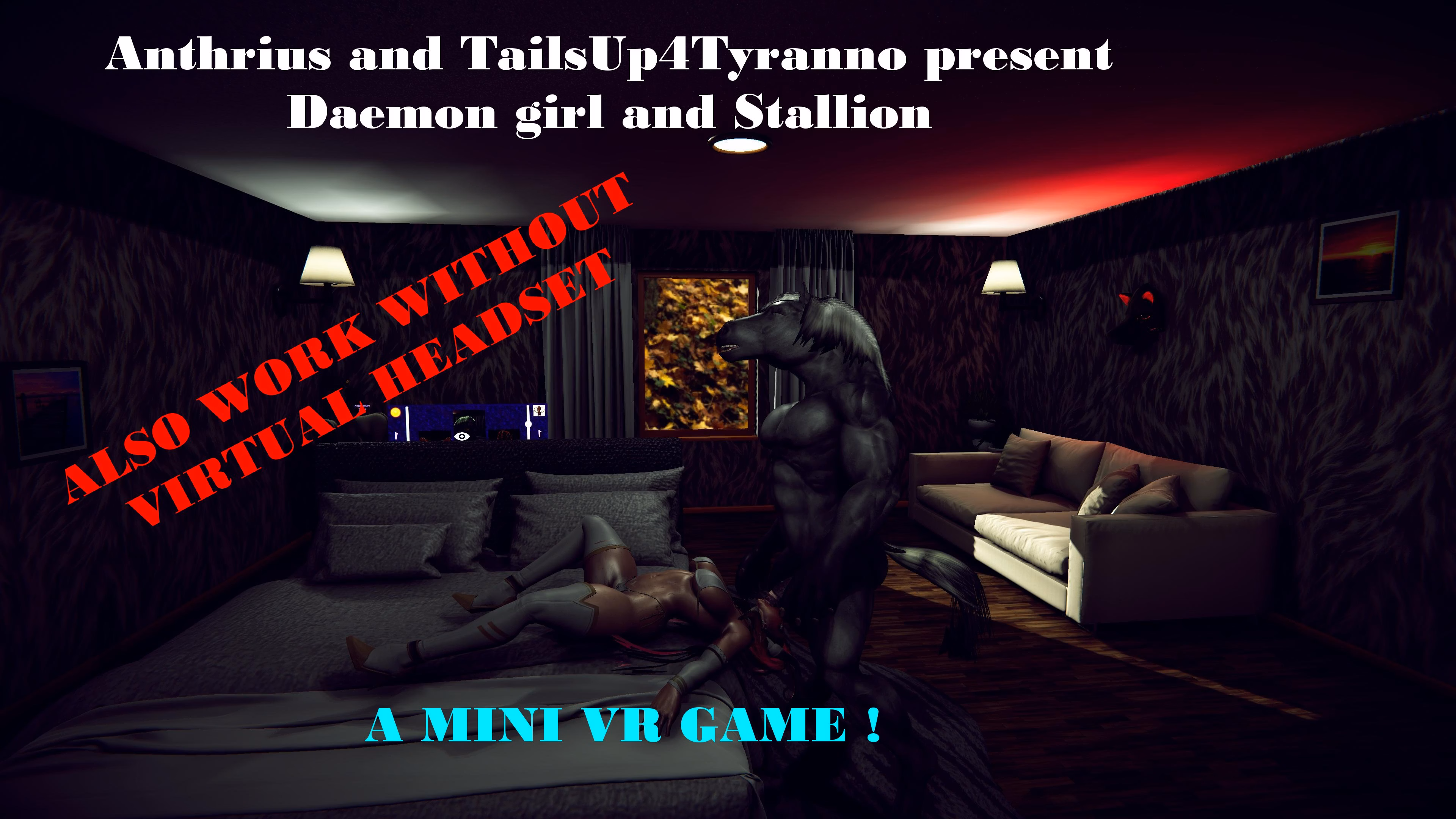Unity Abandoned Daemon girl and Stallion [v1.1] [Anthrius]
