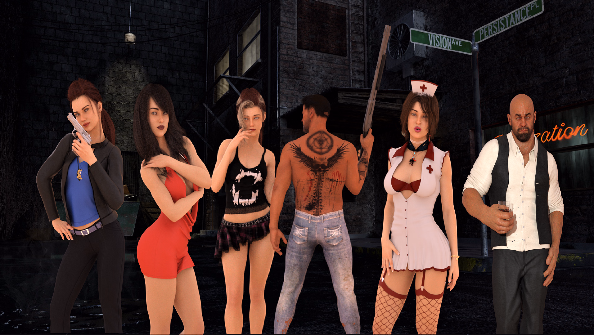 VN Ren'Py Abandoned The Punisher [v0.1] [LyR_Studio]