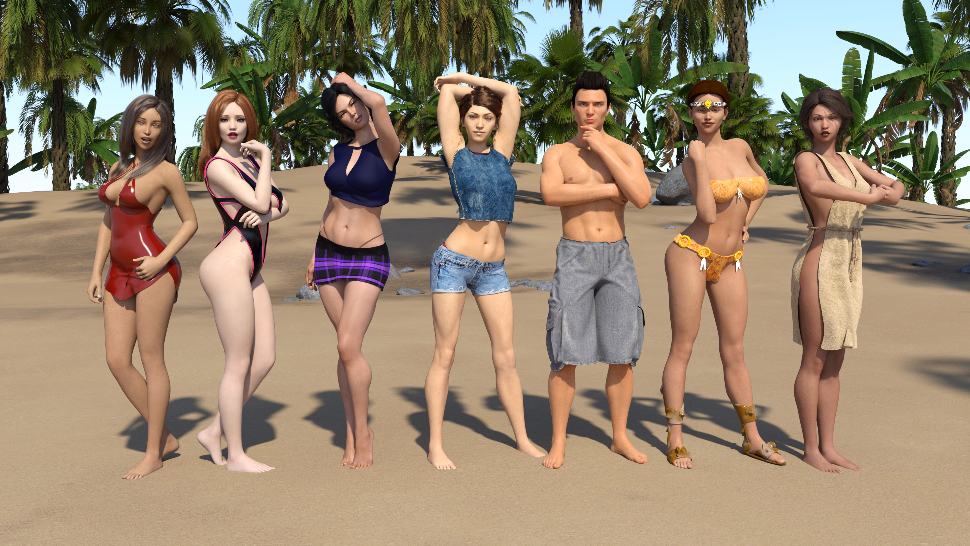 VN Ren'Py Abandoned The Castaway Story [v0.7] [androm3dart] download