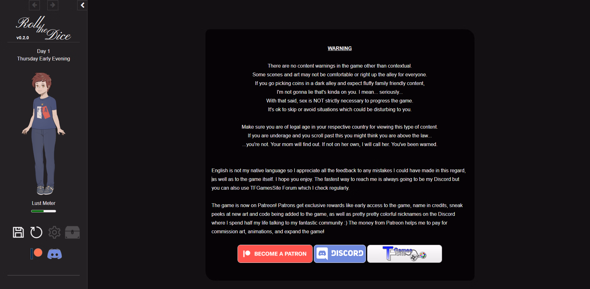 HTML Abandoned Roll the Dice [v0.2.0 Hotfix 1] [OhMeGa]